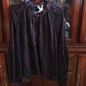 Addition Elle 3x top black and plum